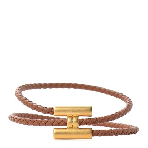 HERMES Swift Double Wrap Cord Tournis Tresse .